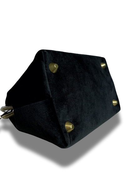 Sac Armance Velours Noir