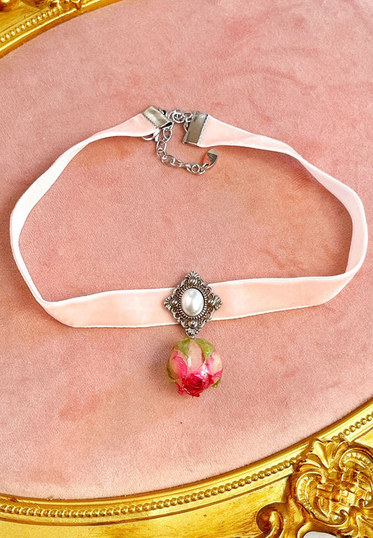 Choker Rose eternelle