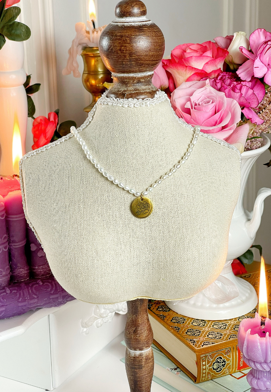 Collier de perle Fleur de Naissance